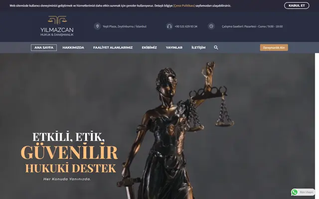Yılmazcan Hukuk ekran görüntüsü